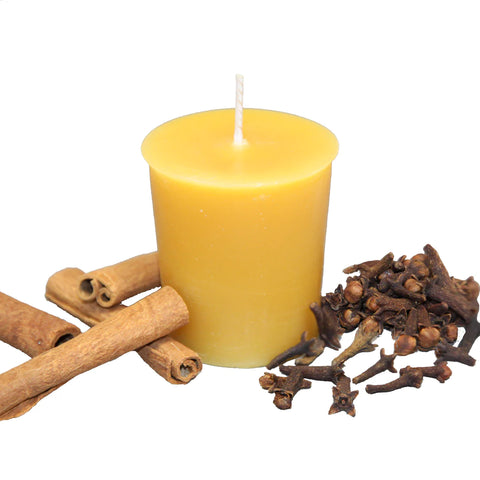 Mulled Spice Beeswax Votive Candle