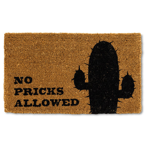 No Pricks Allowed Doormat