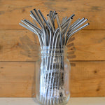 Stainless Steel Reusable Straw (Narrow Bent)