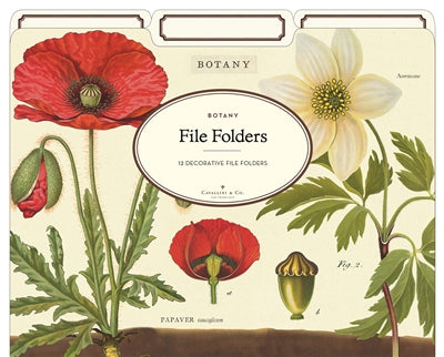 Cavallini Botany File Folders Set of 12