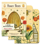 Cavallini Bees and Honey Mini Notebook Set of 3
